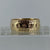 Embossed Starburst Band Ring 9ct 9k Yellow Gold  - Size Z+1