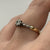 Antique Diamond .10ct & Platinum Solitaire Ring 18ct 18k Yellow Gold - Size L