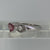 Pink Tourmaline Heart With Diamond Accents Ring White Gold 9ct 9k - Size M