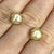 Pearl Bark Finish Stud Earrings 18ct 18k Yellow Gold