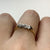 Antique Diamond Tilogy Platinum Setting 18ct 18k Yellow Gold - Size O