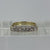 Half Eternity Cubic Zirconia Ring 9ct 9k Yellow Gold - Size P