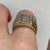 Diamond Illusion Set Square Signet Ring 9ct 9k Yellow Gold  - Size O