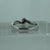 Diamond .10ct Solitaire Bypass Twist Ring 9ct 9k White Gold  - Size P