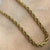 Rope Twist Chain Necklace 9ct 9k Yellow Gold 15"