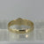 Fancy Detailed Buckle Belt Ring 9ct 9k Yellow Gold - Size M 1/2