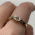 Diamond Crossover Twist Ring 9ct 9k Yellow Gold  - Size O