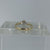 Solitaire Diamond Bypass Twist Ring 9ct 9K Yellow Gold - Size L