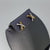 Illusion Cross Two Tone Textured Stud Earrings 9ct 9k Yellow Gold