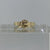 Belt Buckle Textured Ring 9ct 9k Yellow Gold - Size R