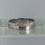 Wedding Band With Texture Detail Ring 9ct 9k White Gold - Size M