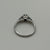 Diamond Illusion Set Textured Cathedral Ring 18ct 18k White Gold - Size L 1/2