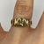 'MUM' Love Heart Cut Out Ring 9ct 9k Yellow Gold - Size L 1/2