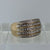 Diamond Cluster Statement Band Ring 9ct 9k Yellow Gold  - Size O