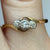 Antique Diamond .10ct Trilogy Bypass Ring 18ct 18k Yellow Gold - Size N