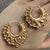 Large Textured Creole Hoop Earrings 9ct 9k Rose Gold