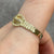 Belt Buckle Textured Ring 9ct 9k Yellow Gold - Size R