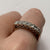 Half Eternity Cubic Zirconia Ring 9ct 9k Yellow Gold - Size P