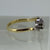 Diamond Trilogy Platinum Set Bypass Ring 18ct 18k Yellow Gold  - Size J 1/2