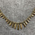 Fancy Bar Statement Necklace 9ct 9k Yellow Gold - 16" Inches