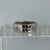 Diamond Trilogy Flush Set Chunky Band Ring 9ct 9K White Gold - Size O