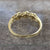 Diamond Cluster Twisted Croissant Style Ring 9ct 9k Yellow Gold - Size P