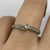 Princess Cut Diamond Solitaire With Accents Ring 9ct 9k White Gold  - Size M