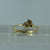 Dainty Bird Foliate Marquise Cut CZ Ring 18ct 18k Yellow Gold  - Size J