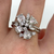 Diamond 1.48ct Bespoke Cluster Ring Trilliant Marquise 18ct White Gold - Size O