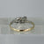 Diamond 1930s Bypass Platinum Set Trilogy Ring 18ct 18k Yellow Gold - Size R