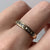 Light Yellow Lemon Topaz Channel Set Band Ring 9ct 9K Yellow Gold - Size O