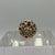 Opal & Garnet Filigree Cage Ball Pendant 9ct 9k Yellow Gold