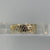 Diamond Two Tone Croissant Scalloped Edge Ring 9ct 9K Yellow Gold - Size I