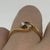 Two Stone Diamond Twist Bypass Ring 18ct 18k Yellow Gold - Size K 1/2