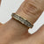 Diamond .10ct Half Eternity Band Ring 9ct 9k Yellow Gold - Size L