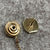 Embossed Tie Tack Pin Brooch Pendant 9ct 9k Yellow Gold