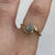 Diamond 0.12ct Cluster Bypass Ring 9ct 9k Yellow Gold - Size M 1/2