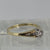 Diamond Solitaire Split Shoulder Ring 9ct 9k Yellow Gold  - Size P