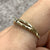 Diamond Trilogy Crossover Ring 10ct 10K Yellow Gold - Size O