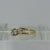 Antique Diamond Trilogy Bypass Ring 18ct 18k Yellow Gold - Size I 1/2