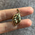 Emerald Leaf Shaped Pendant 9ct 9k Yellow Gold