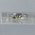 Mystic Quartz & Diamond Heart Cut Twist Ring 9ct 9k White Gold  - Size R