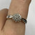 Diamond Cluster Crossover Ring 9ct 9k White Gold  - Size N