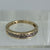 Champagne Diamond .25ct Half Eternity Band Ring 9ct 9k Yellow Gold - Size L 1/2