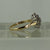 CZ Fancy Flower Cluster Ring 9ct 9k Yellow Gold - Size M