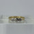 Antique Diamond Tilogy Platinum Setting 18ct 18k Yellow Gold - Size O