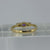 East West Amethyst & Diamond Ring 18ct 18K Yellow Gold - Size R