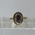 Abalone Mother of Pearl With Diamond Accents Ring 9ct 9k Yellow Gold  - Size O