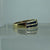 Sapphire Channel Set Twist Crossover Ring 9ct 9k Yellow Gold  - Size K