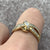 Diamond .10ct Baguette Twist Knot Crossover Ring 9ct Yellow Gold - Size N 1/2